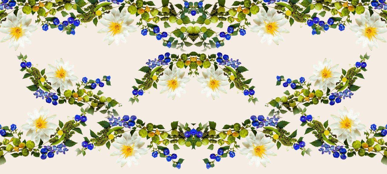 Botanical floral field, Work With Me hero