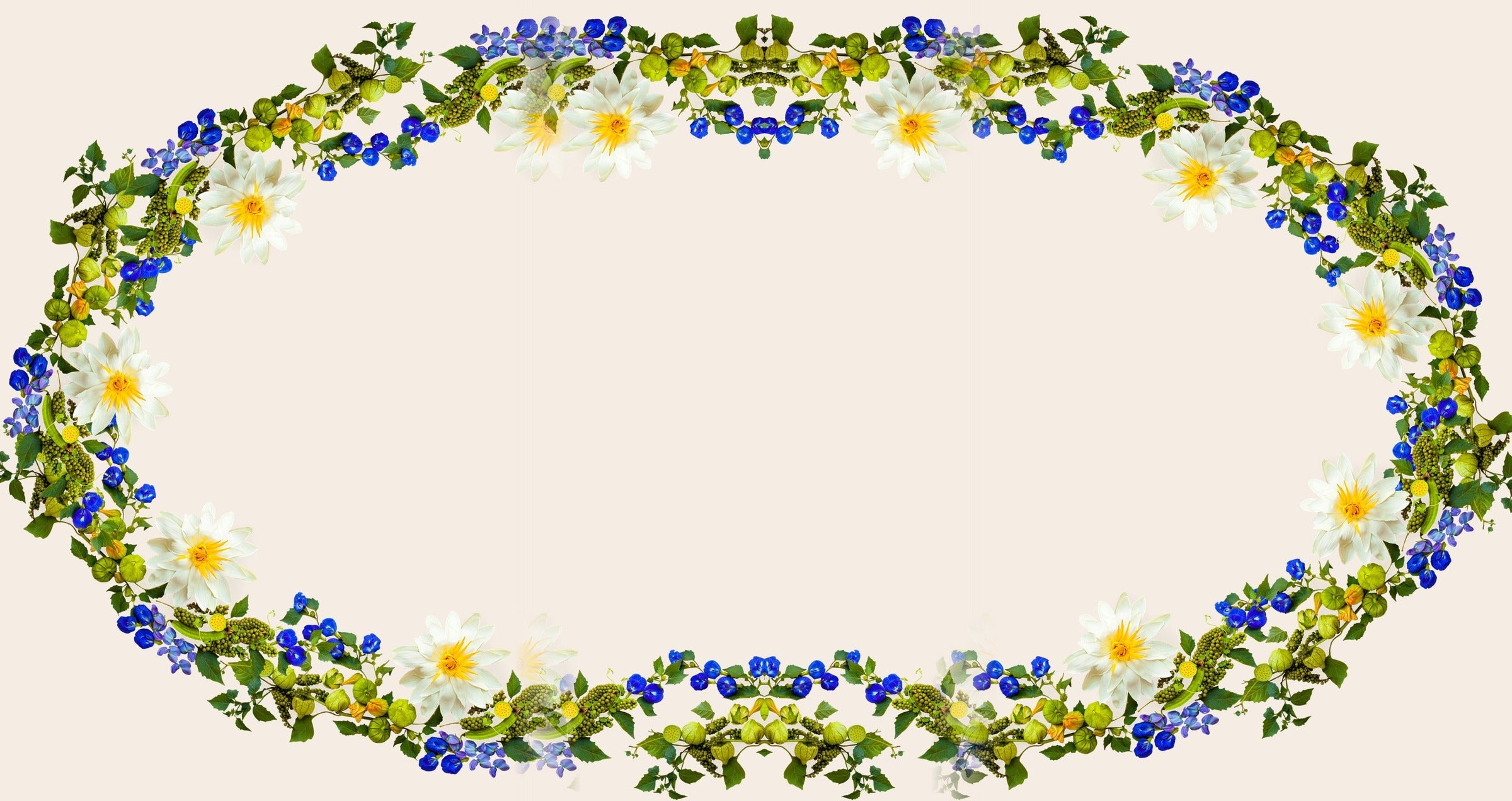 Botanical wreath, Work With Me hero