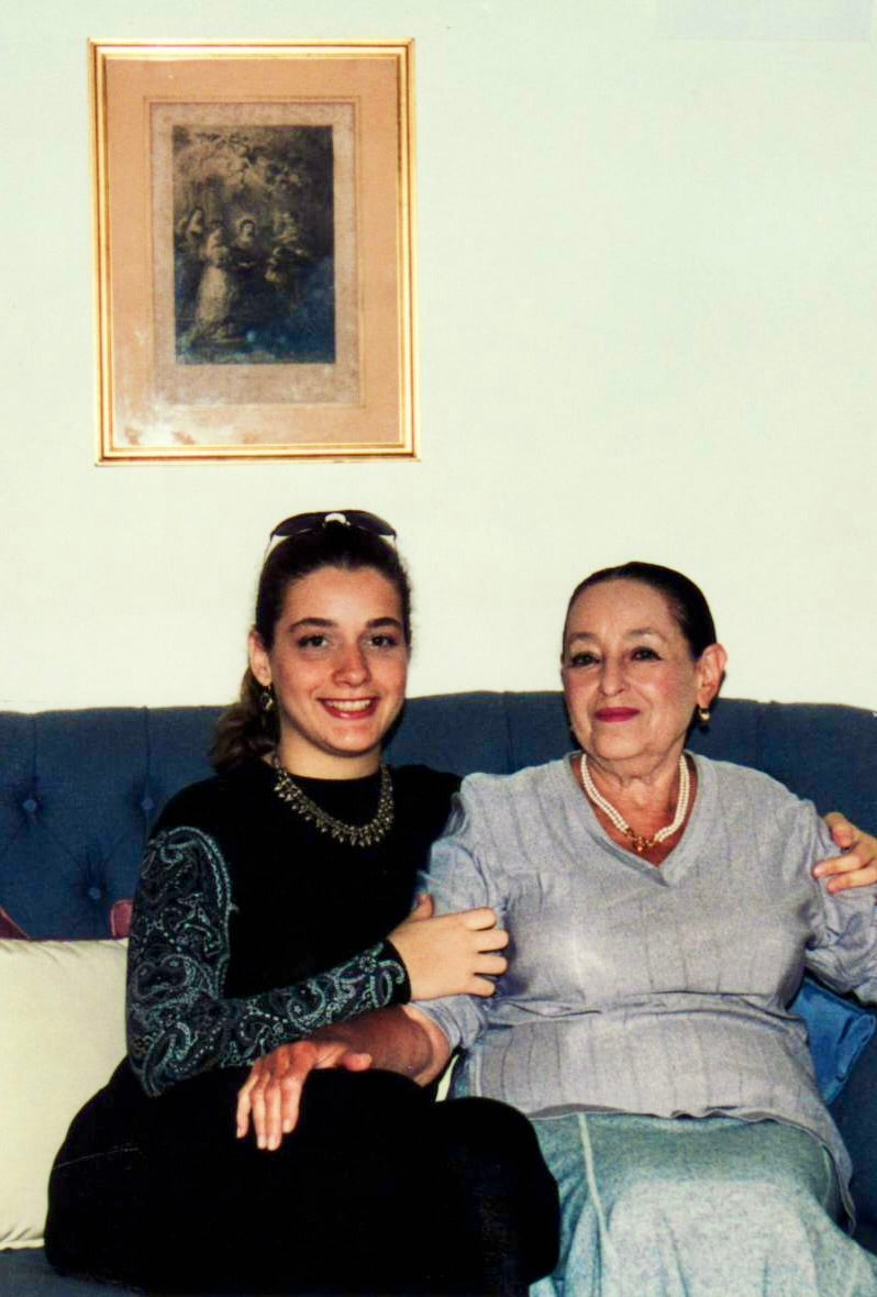 Marcela Benson with Esther Masel, her first teacher